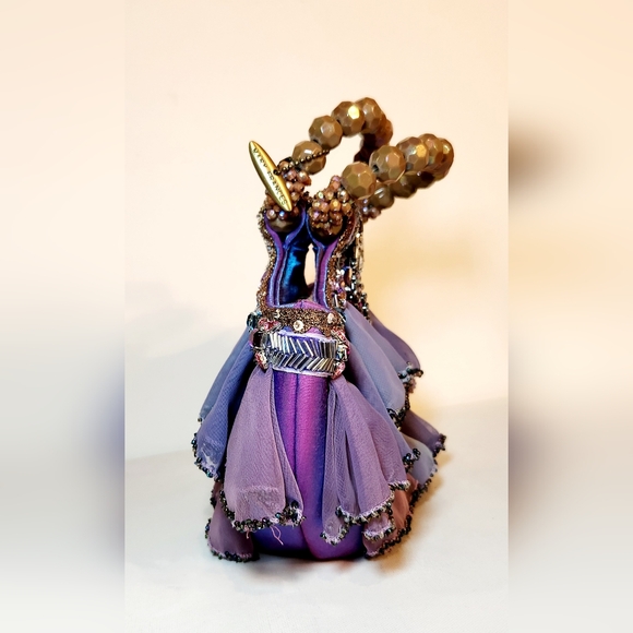 Mary Frances purple pink iridescent shimmer beaded bag - Picture 4 of 7